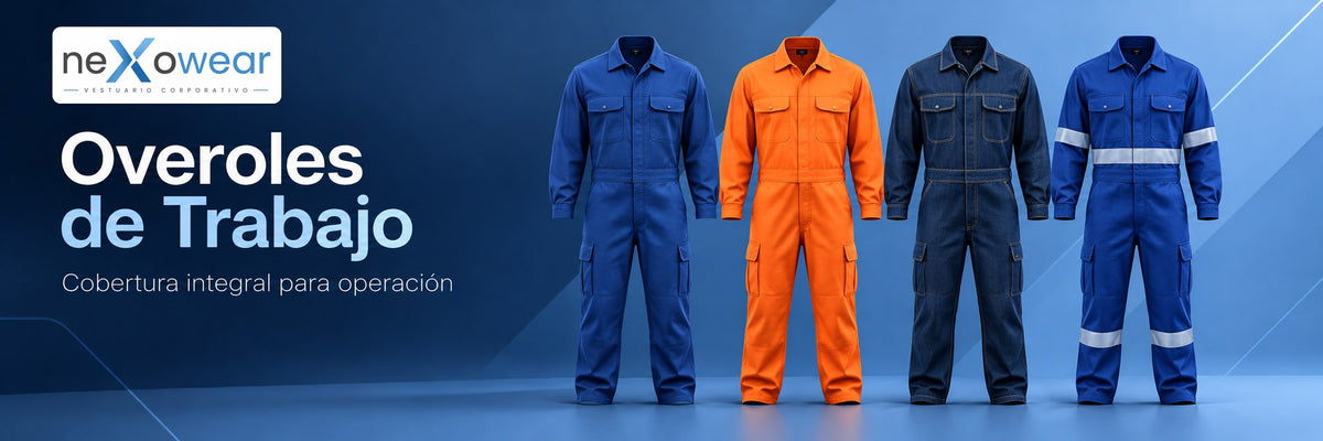 Overoles de trabajo neXowear: canvas, poplin, mezclilla y reflectante