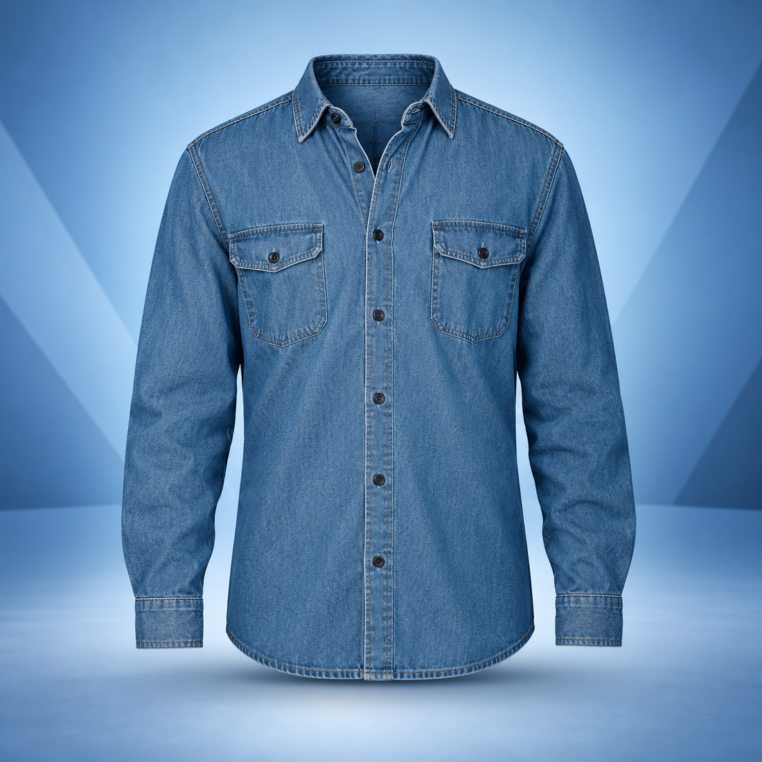 Camisa de Mezclilla Prelavada, REF 116 – vestuario corporativo NEXOWEAR