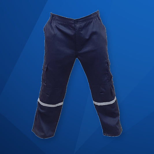 Pantalón Cargo con Cinta Reflectante Gris, REF 228 – ropa de trabajo NEXOWEAR