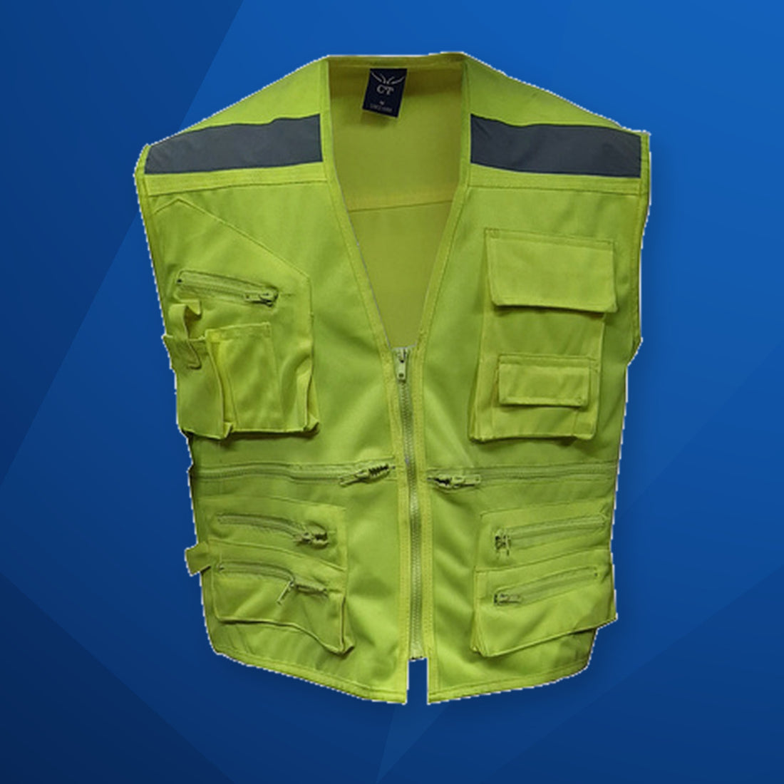 Chaleco Geólogo Flúor, REF 205 – ropa de alta visibilidad NEXOWEAR