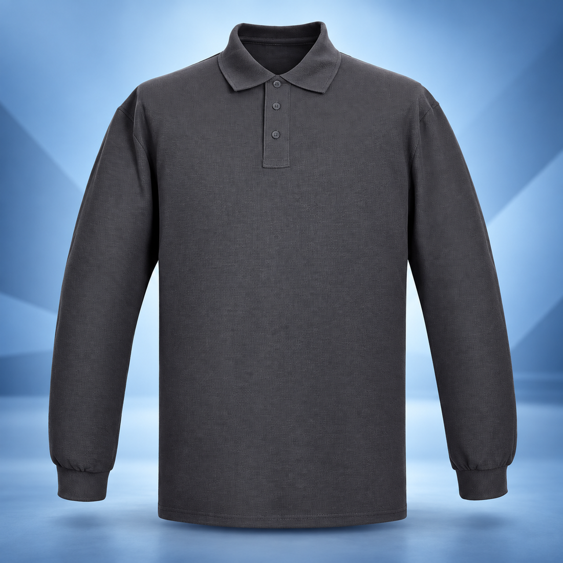 Polera Piqué Hombre Manga Larga, REF 100 – vestuario corporativo NEXOWEAR
