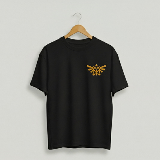 Polera bordada diseño The Legend of Zelda: Ocarina of Time - vista frontal - Nexowear.cl