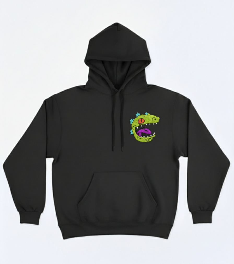 Polerón bordado diseño Reptar (Rugrats) personalizado - vista frontal - Nexowear.cl